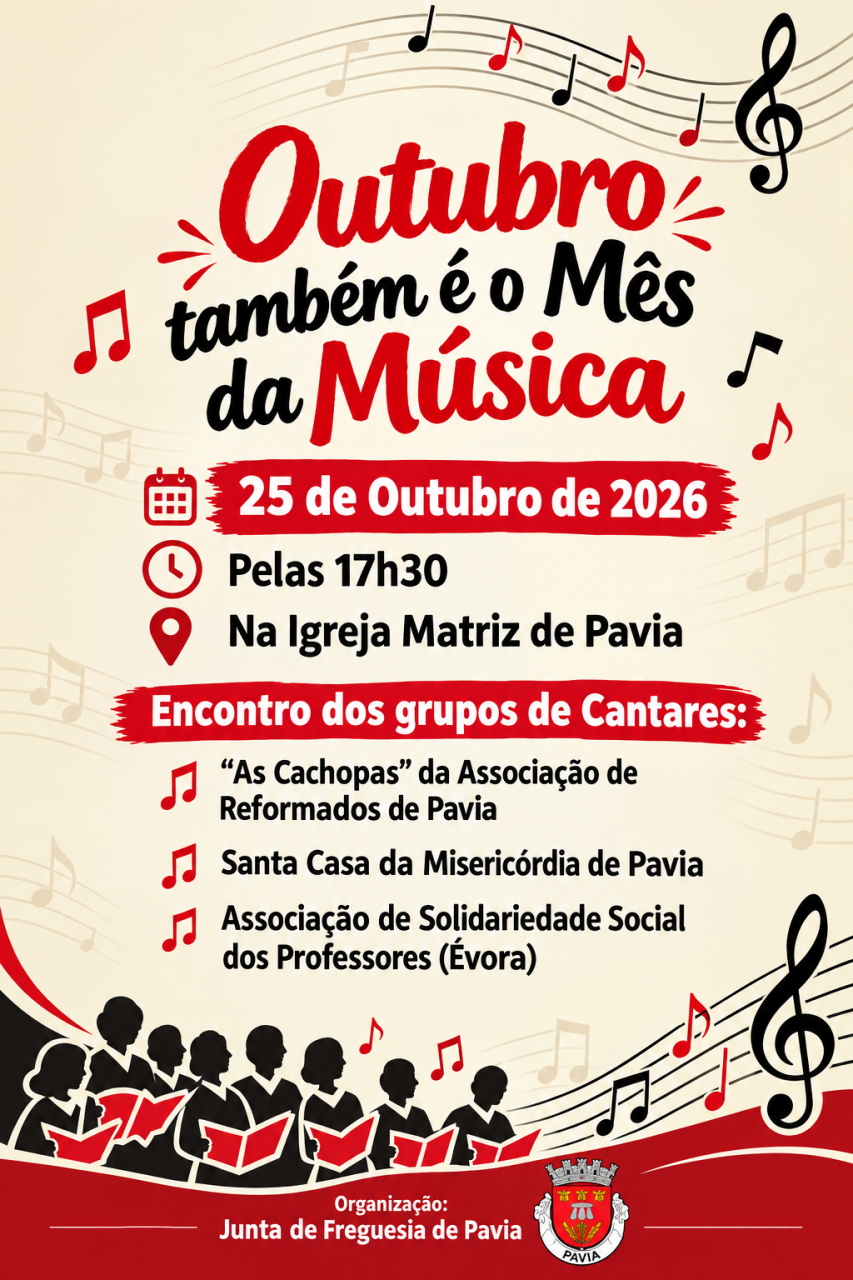 Outubro Tamb&eacute;m &eacute; o M&ecirc;s da M&uacute;sica em Pavia