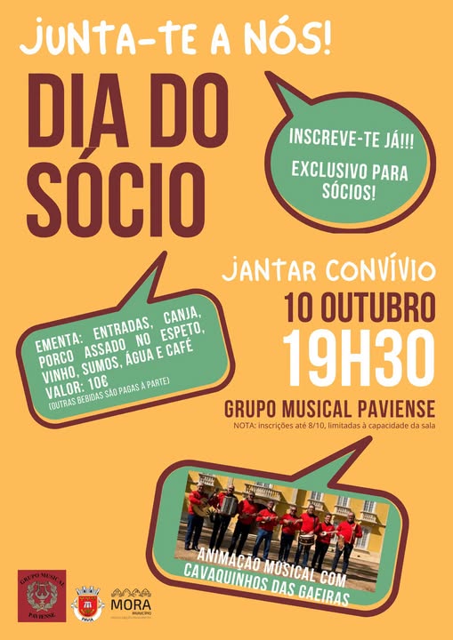 Dia do S&oacute;cio 2026 &ndash; Grupo Musical Paviense